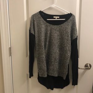 Black and white Madewell sweater.